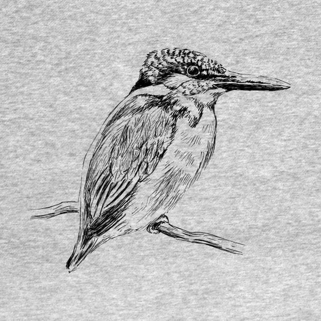 Kingfisher Print by rachelsfinelines